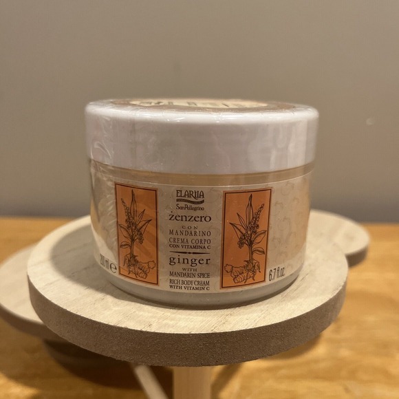 ELARIIA Ginger Mandarin Spice Rich Body Cream Made: Italy NEW/Sealed‎ 6.7 Oz